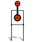 Auto Reset Double Spinner Target Set For Centerfire Handguns Up To 44 Magnum Three Eighths Inch Thick Solid Steel With Three Point Five