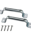 Heavy Duty Garage Door Pull Handles 2 Pack Replacement For Bottom Lift, Suitable For Sliding Barn Shed Doors, Solid Steel With Galvanized Finish