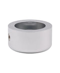 Rock Solid Silver Aluminum Volume Knob 44X25 Mm For Amp And Turntable Fine Tuner one-piece machined dial with smooth finish.
