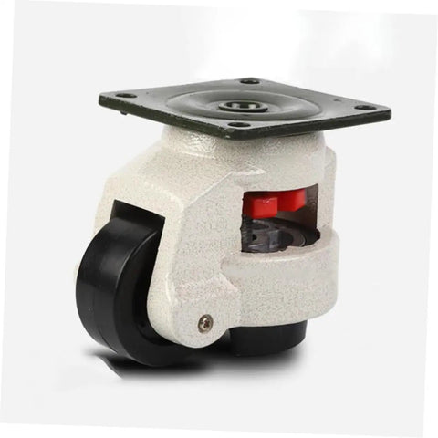 Set Of 4 Adjustable Height Swivel Leveling Casters Heavy Duty 3 Inch Industrial Plate Caster Wheels For Workbenches Machinery Equipment Transport Mobile Shop Gear, 3 inch