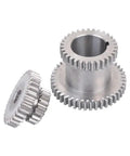 Smooth As Butter Heavy Duty High Low Gear Kit For Mini Lathes 7X12 And 7X14 Machines featuring two precision hardened steel gears.