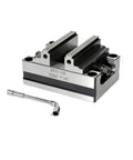 ZY70-100 precision vise with dual jaws designed for machining centers featuring a compact, durable construction.