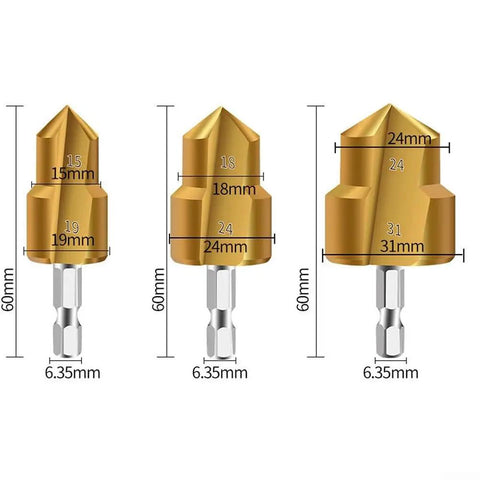 Dude, this awesome PVC Pipe Bender Spring Set And PPR Thread Repair Drill Bit Kit Is Total Game Changer For Plumbing Pros. Includes three step bits.