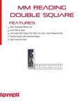 Double Square With Satin Chrome Finish And Hardened Blade, 150mm Blade Length, Half Millimeter Graduations, Pro Grade