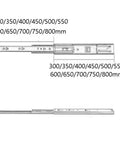 Diagram of Heavy Duty Soft Close Drawer Slides With Telescoping Rails Metal Drawer Runners Built For Tough Cabinets