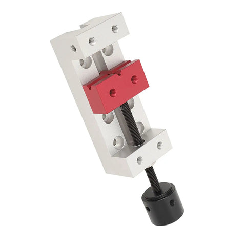 50mm Aluminum Bench Vise Clamp For Drill Press Table Holds Objects Up To 50mm With Precision Threaded Rod, CNC Machined Aluminum Alloy