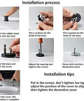 Installation process steps for Top Shelf Soft Close Toilet Seat Featuring Quick Release Hinges and Smooth Glide Operation.