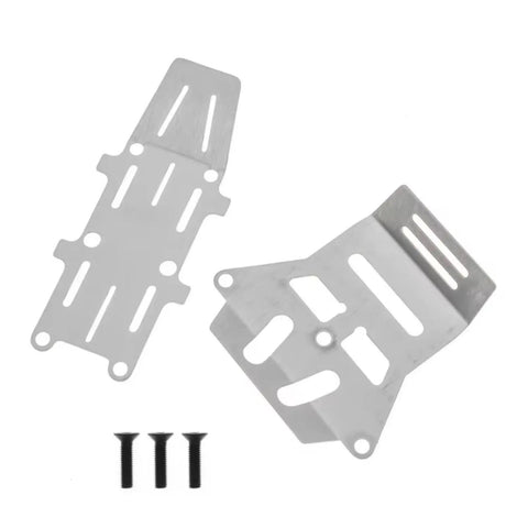 Stainless Steel RC Frame Chassis Guard Plates For 1 To 10 Scale Hornet EVO 58742 Front And Rear Upgrade Kit, screws included
