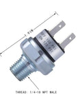 120 150 PSI Air Compressor Pressure Switch One Quarter Inch NPT 18 Male Thread DC 12V 24V Built Tough Pressure Switch