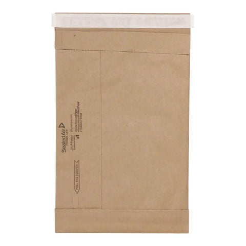 Front view of Padded Shipping Mailers Self Seal Heavy Duty Recycled Cushioned Envelopes Pack of 100 Size Seven Point Two Five By Twelve Inches Kraft Brown For Secure Easy Open Shipping Protection.