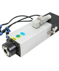 Battle Tested Air Cooled Square Spindle Motor For Cnc Routers 2.2Kw with cables, designed for 18000 to 24000 RPM wood or steel cuts.