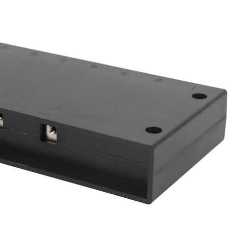 Corner view of Eight Gang Touch Switch Panel LED 12V 24V IP68 Waterproof Control Box for RV Car Truck Marine Use