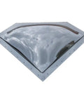 Skylight Dome 24x12 Neo Angle Smoke Roof Window For RVs And Campers Easy Install Durable Dome Vent With Modern Look Lightweight 2.65kg