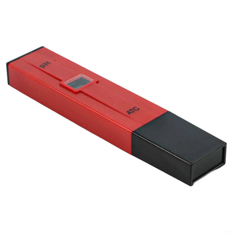 Pro Grade Digital pH Meter Tester 0.0-14.0 Range With 0.1 Resolution, Backlit Display And Auto Temperature Compensation, red case