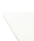 Close-up of Weather Resistant Chaise Lounge Cushion With Removable Cover And Safety Zipper For Patio Backyard Or Poolside Use, white color