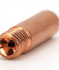 Premium MIG Welding Contact Tips Replacement Consumables With M6x1.0 Thread Fit Model 11 35 Standard Size For Smooth Wire Feed And Torch Setup 10 Pack copper contact tip close-up