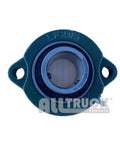 2 Bolt Flange Bearing For 1 Inch Shaft Replacement With 3 Inch Center To Center Bolt Pattern Greasable Ideal For Tarp Kits Front View