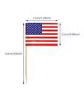100 Pack American Flag Toothpick Flags For Cocktails And Cupcakes Wood Sticks With Paper Flags featuring flag dimensions