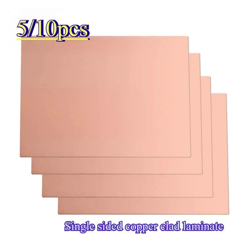 FR4 Single Sided Copper Clad PCB Board Kit 5x7 Cm and 10x15 Cm Copper Clad Laminate Plates For DIY Circuit Prototyping