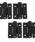 Beefy Adjustable Torque Damping Hinge Set Of 4 Zinc Alloy Flat 360 Degree Positioning with Black finish, 26x22MM 36x28MM