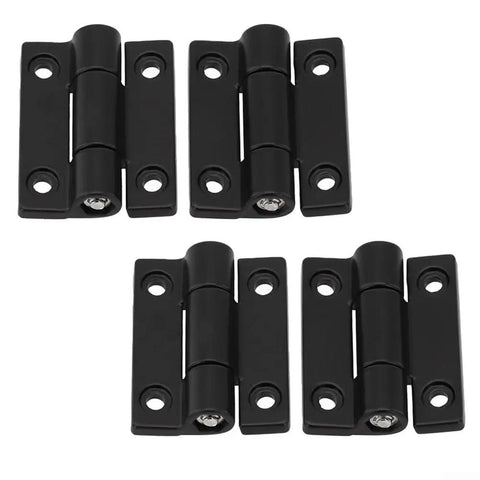 Beefy Adjustable Torque Damping Hinge Set Of 4 Zinc Alloy Flat 360 Degree Positioning with Black finish, 26x22MM 36x28MM