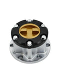 Heavy Duty Mechanical Free Wheel Locking Hubs For Suzuki Samurai SJ413 Vitara Jimny X90 26 Spline 4381060A00 with black and silver finish.