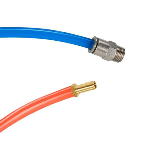 Blue 4mm Outer Diameter By 2.5mm Inner PU Pneumatic Hose 10m Polyurethane Air Line with metal connector, flexible for tools