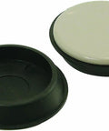 1-3/4 Inch Round Slide Glide Furniture Cups Reusable Black 4 Pack For Sofas Tables Beds And Dressers, Easy To Slide, Floor Safe