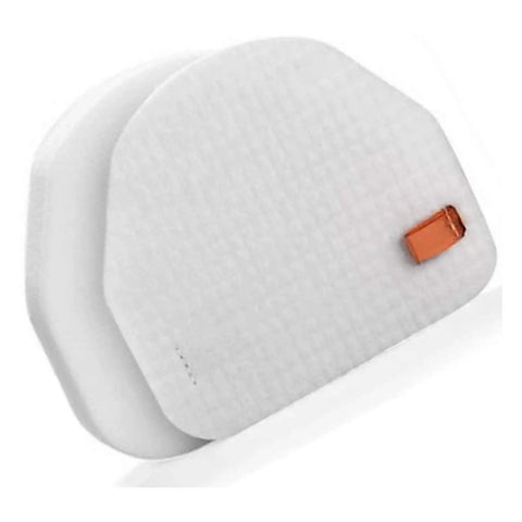 Beefed Up Two Pack Tall 2.75 Inch Replacement HEPA Filters for Upright Vacuums Including Rotator NV450 NV451 NV472 NV480 NV481 NV482 NV484 And Rocket NV472 NV480 Pro Models Compatible XHF480 XHF450 shown with foam material.