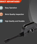 Side view of Beefy 10 Ton Brake Anchor Pin Press 16002 For Class 6-8 Semi Trucks