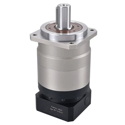 Heavy Duty Helical Gear Planetary Gearbox Reducer For 90mm Frame AC Servo Motors, featuring 16mm input shaft and sturdy design.