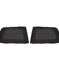Replacement Soft Top Kit For 2010 2017 Jeep Wrangler 2 Door With Tinted Rear Windows Black Diamond Fabric Includes All Three Windows Side view