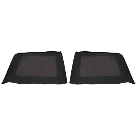 Replacement Soft Top Kit For 2010 2017 Jeep Wrangler 2 Door With Tinted Rear Windows Black Diamond Fabric Includes All Three Windows Side view