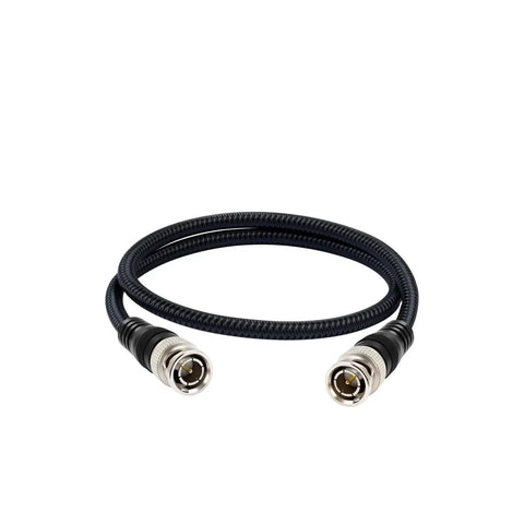 BNC Male 75 Ohm RG-6/U Coaxial Cable 6.6Ft Dual Shielding Low Loss Video Cord coiled view