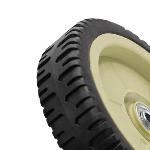 Image showing the side view of a Rubber Wheel 19.5 Cm Diameter For Hand Push Front And Rear Wheels Replacement, suitable for trolleys and carts.
