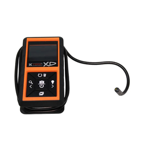 Long Reach Digital Borescope With 46 Inch Flexible Probe, 8.5mm Camera, 2.5 Inch Color LCD, product display with coiled probe