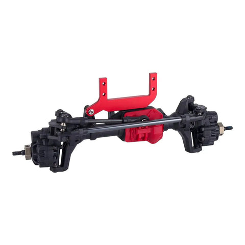 Servo On Axle Mount For TRX4 1/10 Crawler Upgrade Aluminum SOA Mount With 4 Link Suspension Red, Easy Non Destructive Install