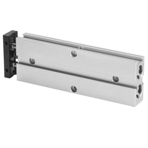 Heavy Duty Double Rod Air Cylinder TN10x60 10mm Bore 60mm Stroke Double Acting Pneumatic Actuator With Magnetic Piston For CNC, Robotics And Pick And Place Automation, Ultra Low Non Rotation Precision At 0.4 Degrees., double-rod aluminum body