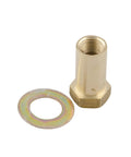 Thick Deck Extension Kit For Valves With 1 And 2 Inch Threaded Mounting Shanks Chrome Finish Reflective Replacement Part For Plumbing