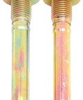 Two metallic bolts, part of the R Line Front And Rear Disc Brake Caliper Bolt Kit For Jeep Patriot Compass Dodge Avenger Chrysler 200 Caliber