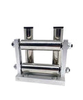 Four Roller Guide Wheel For Rope And Cable Systems Lead Wire Guide Assembly Compatible With QP20 And QP30 Adjustable Range 11mm To 36mm Fixing Screw Spacing 70x40mm Or 70x60mm Bottom Plate 90x65mm Or 120x80mm Durable Aluminum Build, front view