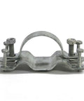 WAP-OZ Fence Brackets 12 Pack With Fasten-Ready Hardware Pre-Inserted Wood Screws And Carriage Bolts Galvanized Steel