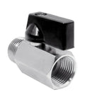 1/2 NPT Brass Mini Ball Valve Female To Male Shut Off Valve Chrome Plated With Double Seal For Bidirectional Flow Water Saving Inline