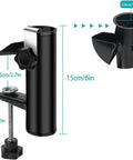 Durable Outdoor Patio Umbrella Clamp Stand And Deck Mount, Clip On Holder For Chairs, Easy Install, all weather metal