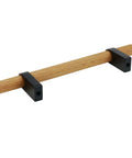 Black T Bar Cabinet Pulls 3.78 Inch Hole Distance, Solid Wood With Aluminum Base, 5.87 X 0.59 X 1.34 Inches, 2-Hole Mount