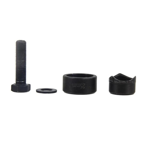 Pro Grade Metal Sheet Knockout Box Hole Cutter Die Set 25mm components for electrical boxes on white background