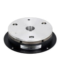 YZG1-2.5 electromagnetic brake, 24V 20W, single-plate, rear-mount with silver top plate and black housing