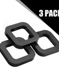 2.5 Inch Hitch Receiver Silencer Pad 3 Pack Rubber Cushion For Trailer Hitch Receivers Reduces Rattle And Noise Between Tow Hitches Easy Install Durable Rubber