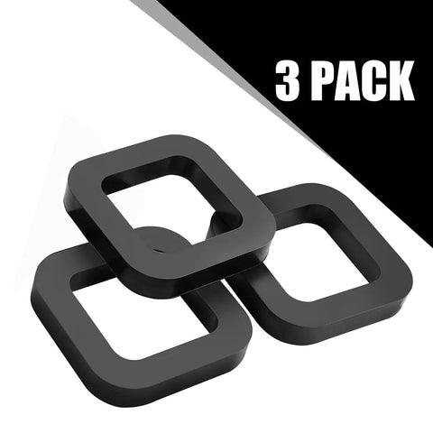 2.5 Inch Hitch Receiver Silencer Pad 3 Pack Rubber Cushion For Trailer Hitch Receivers Reduces Rattle And Noise Between Tow Hitches Easy Install Durable Rubber
