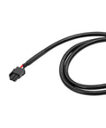 DC actuator power cable with black 2-pin connector and visible red wire.